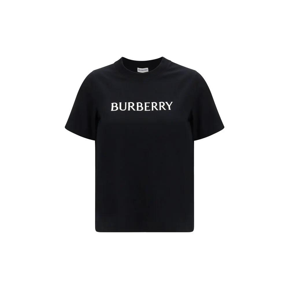 Burberry Black Cotton T-Shirt by Burberry