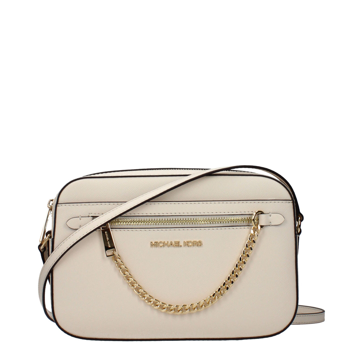 Sac bandoulière Michael Kors femme en cuir beige – MI15443213680905BT