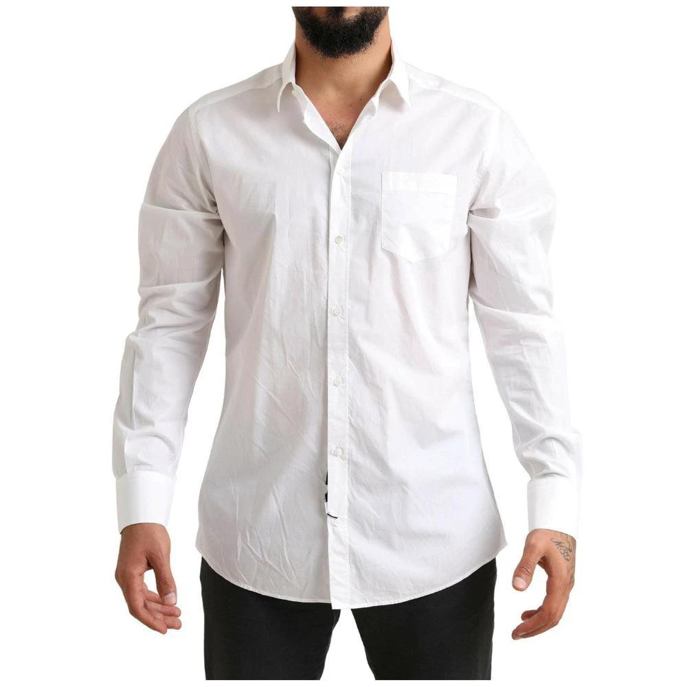 Dolce & Gabbana White Cotton Dress Shirt by Dolce & Gabbana