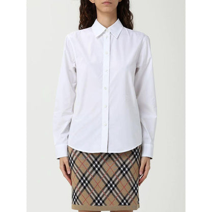 Burberry White Cotton Dress Shirt by Burberry
