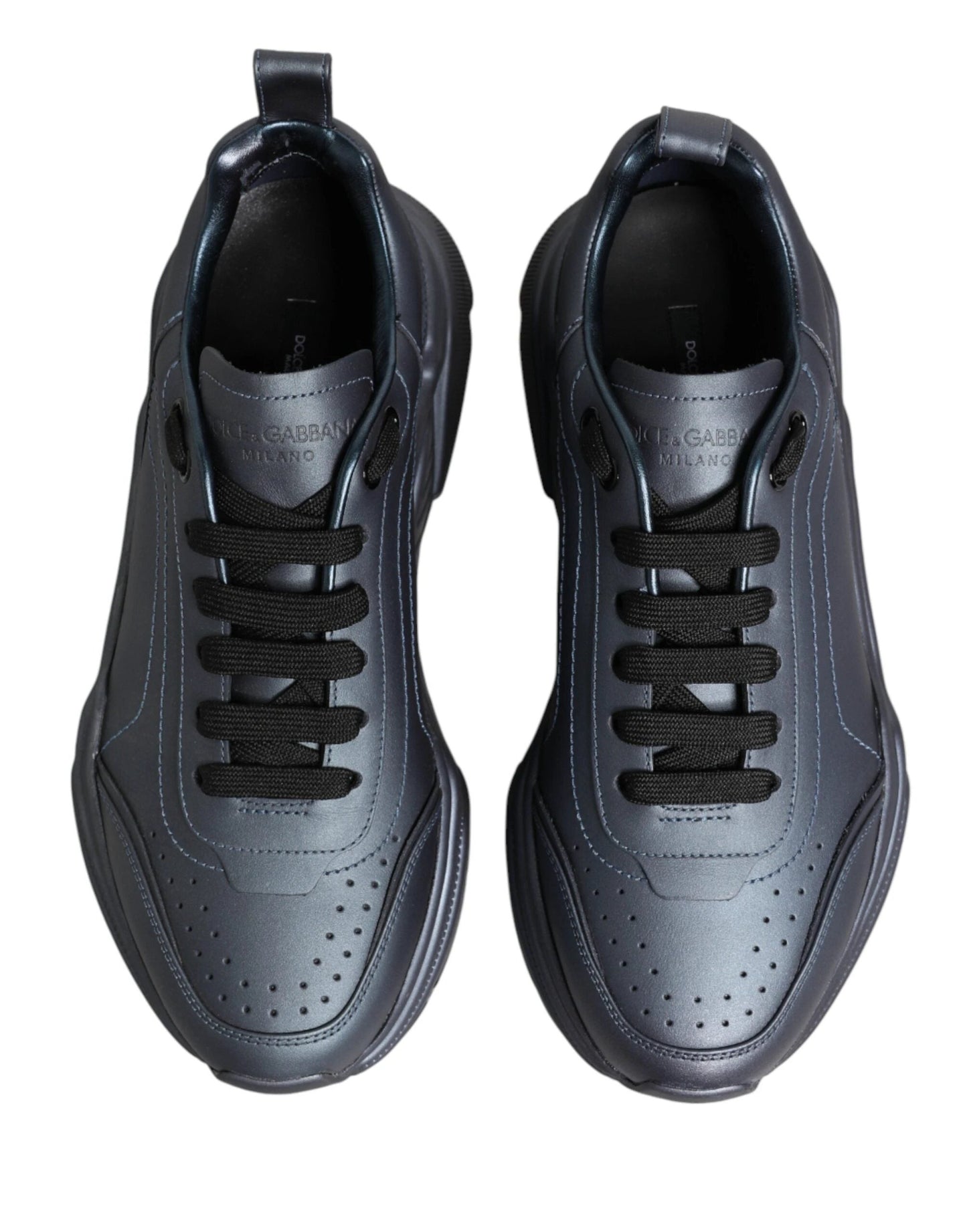 Dolce & Gabbana Blueish Gray Daymaster Low Top Sneakers Shoes