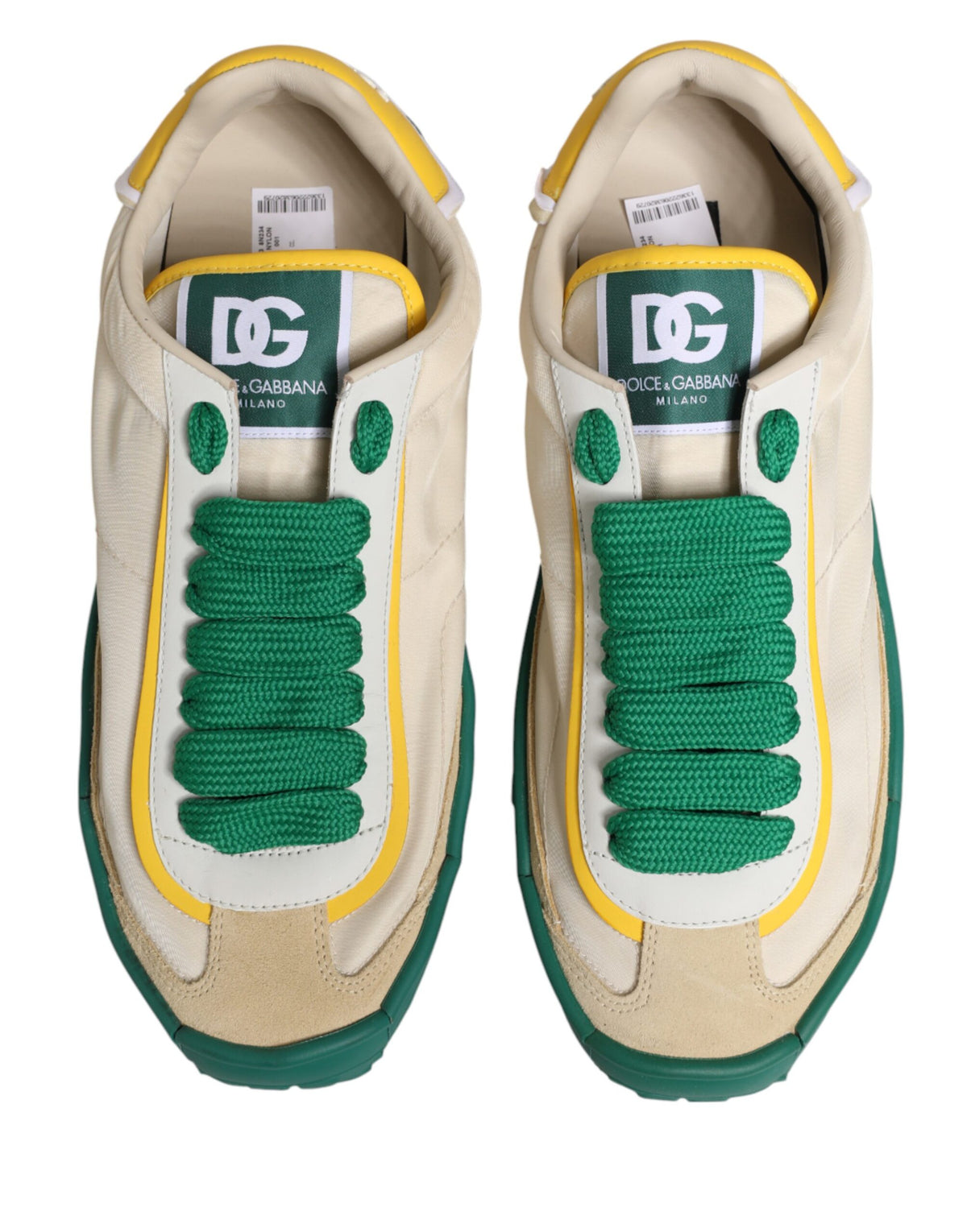 Baskets Dolce & Gabbana homme Old Runner en cuir multicolore – MV8282