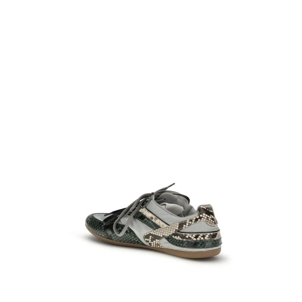 Miu Miu Gray Other Fibres Athletic Sneakers by Miu Miu