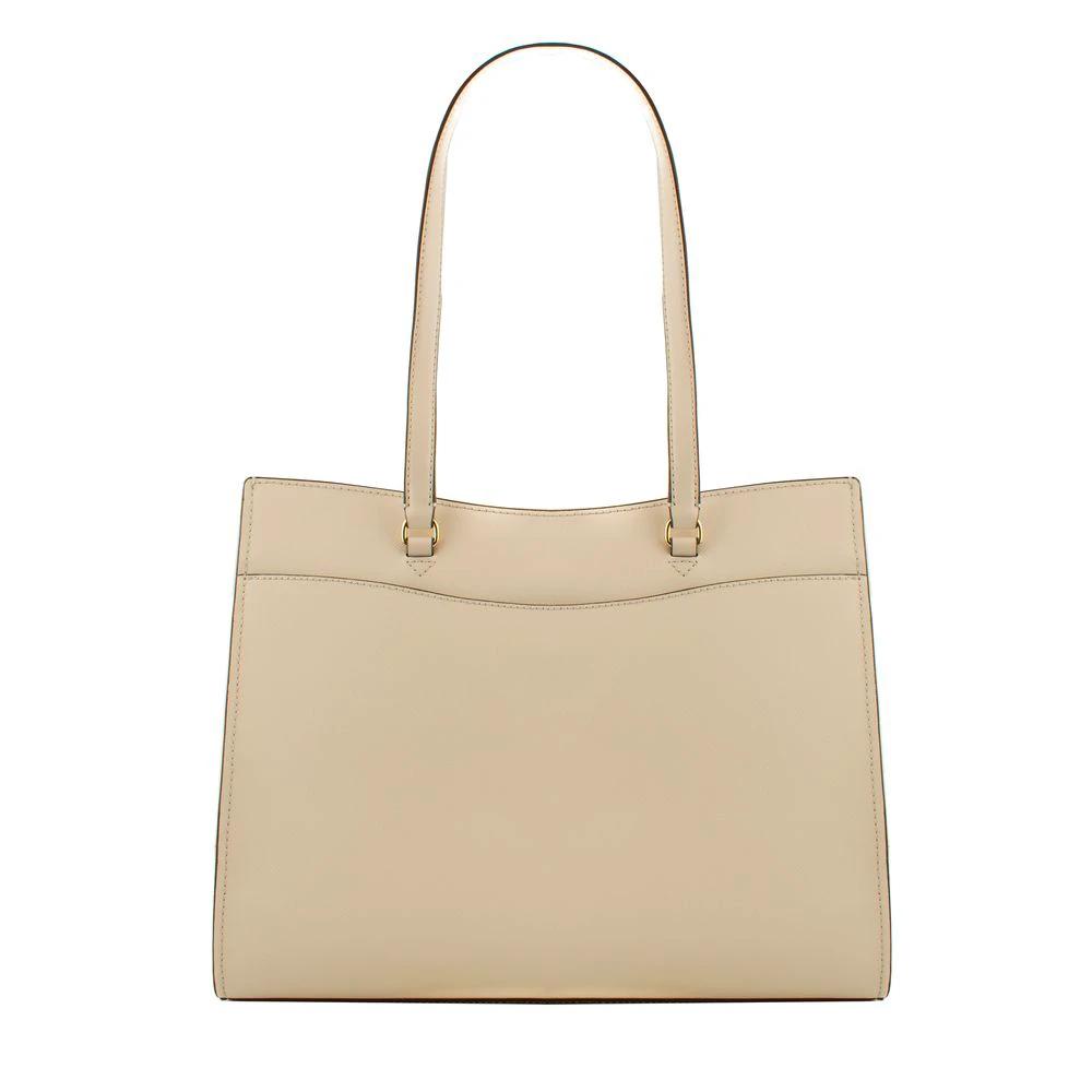 Michael Kors Beige Leather Tote Bag by Michael Kors