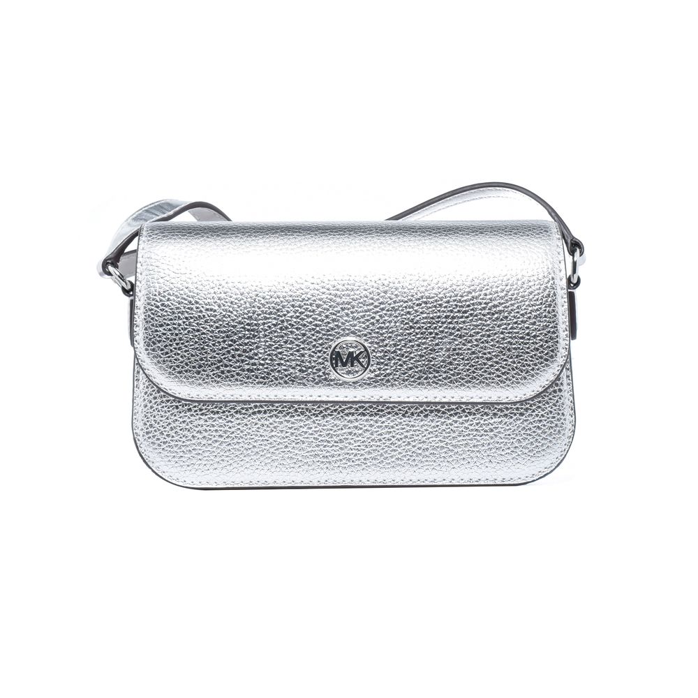 Michael Kors Gray Leather Shoulder Bag