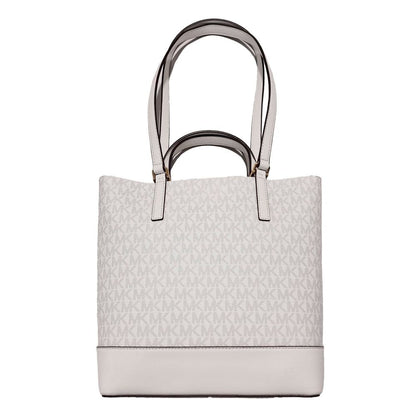 Michael Kors White Leather Tote Bag