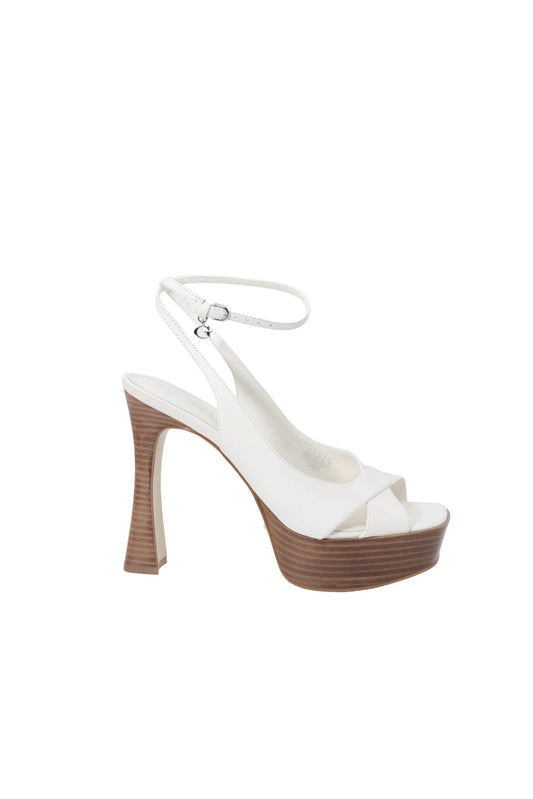Guess Beige Other Fibres Platform Sandals by Guess