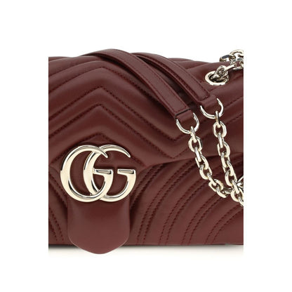 Gucci Bordeaux Calf Leather Bos Taurus Shoulder Bag