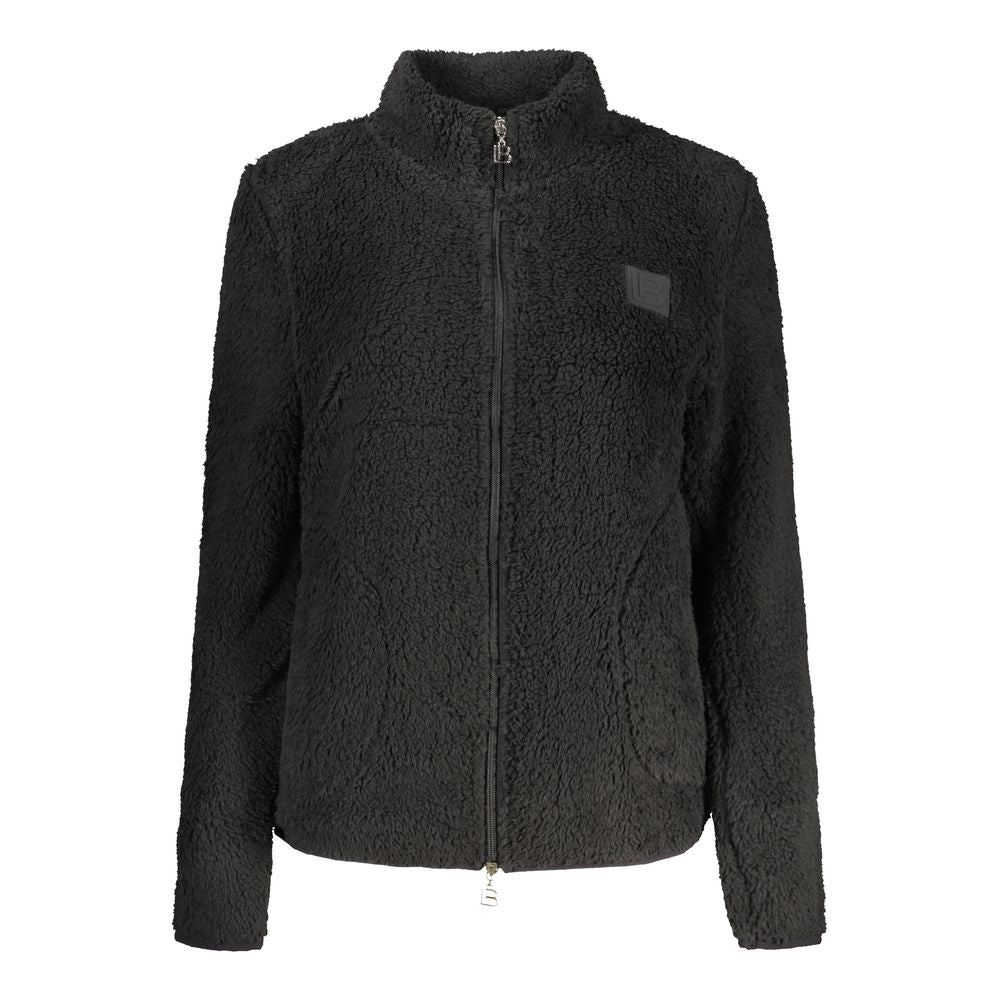 Sweat-shirt Laura Biagiotti femme zippé en polyester noir – LA-42447