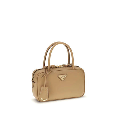 Prada Beige Calf Leather Bos Taurus Handbag by Prada