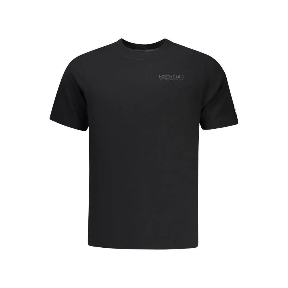North Sails Black Cotton Men T-Shirt by North Sails
