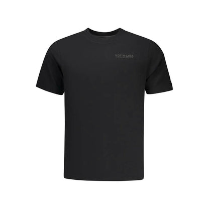 North Sails Black Cotton Men T-Shirt by North Sails
