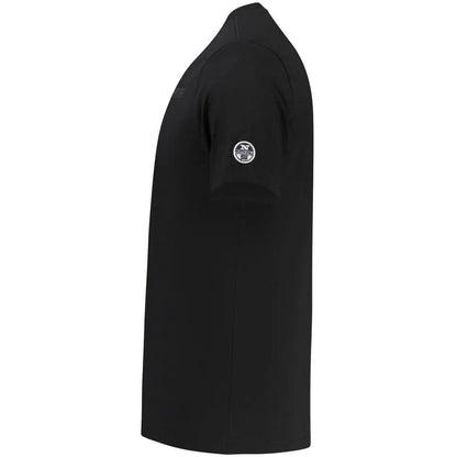 North Sails Black Cotton Men T-Shirt by North Sails
