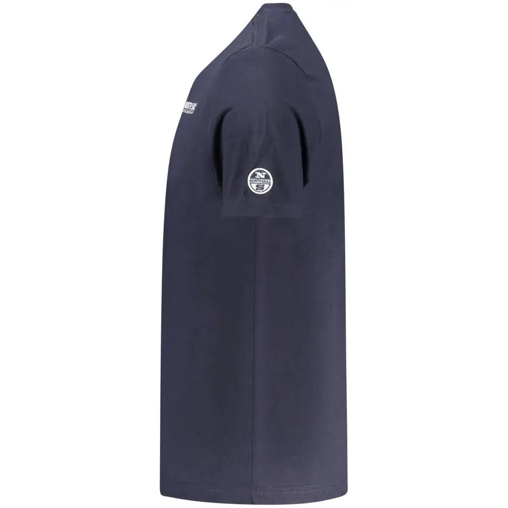 North Sails Blue Cotton Men T-Shirt by North Sails