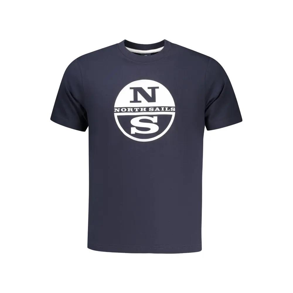 North Sails Blue Cotton Men T-Shirt by North Sails
