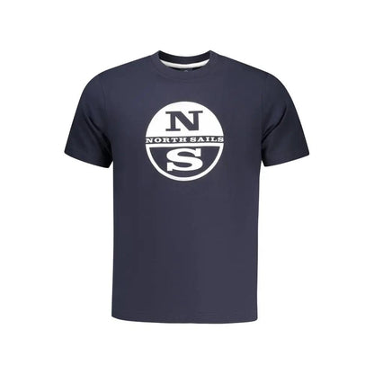North Sails Blue Cotton Men T-Shirt by North Sails