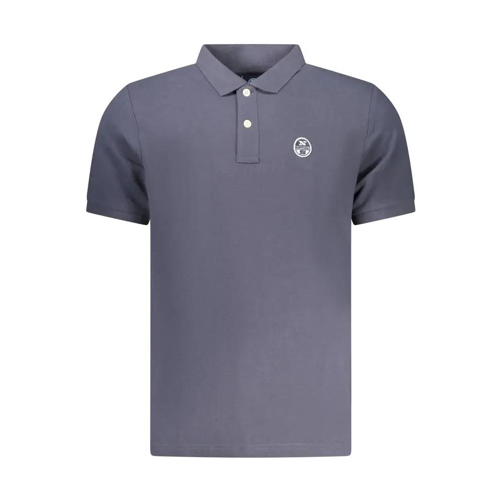 North Sails Blue Cotton Men Polo by North Sails