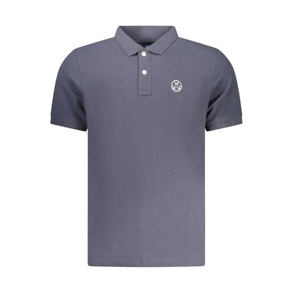 North Sails Blue Cotton Men Polo by North Sails