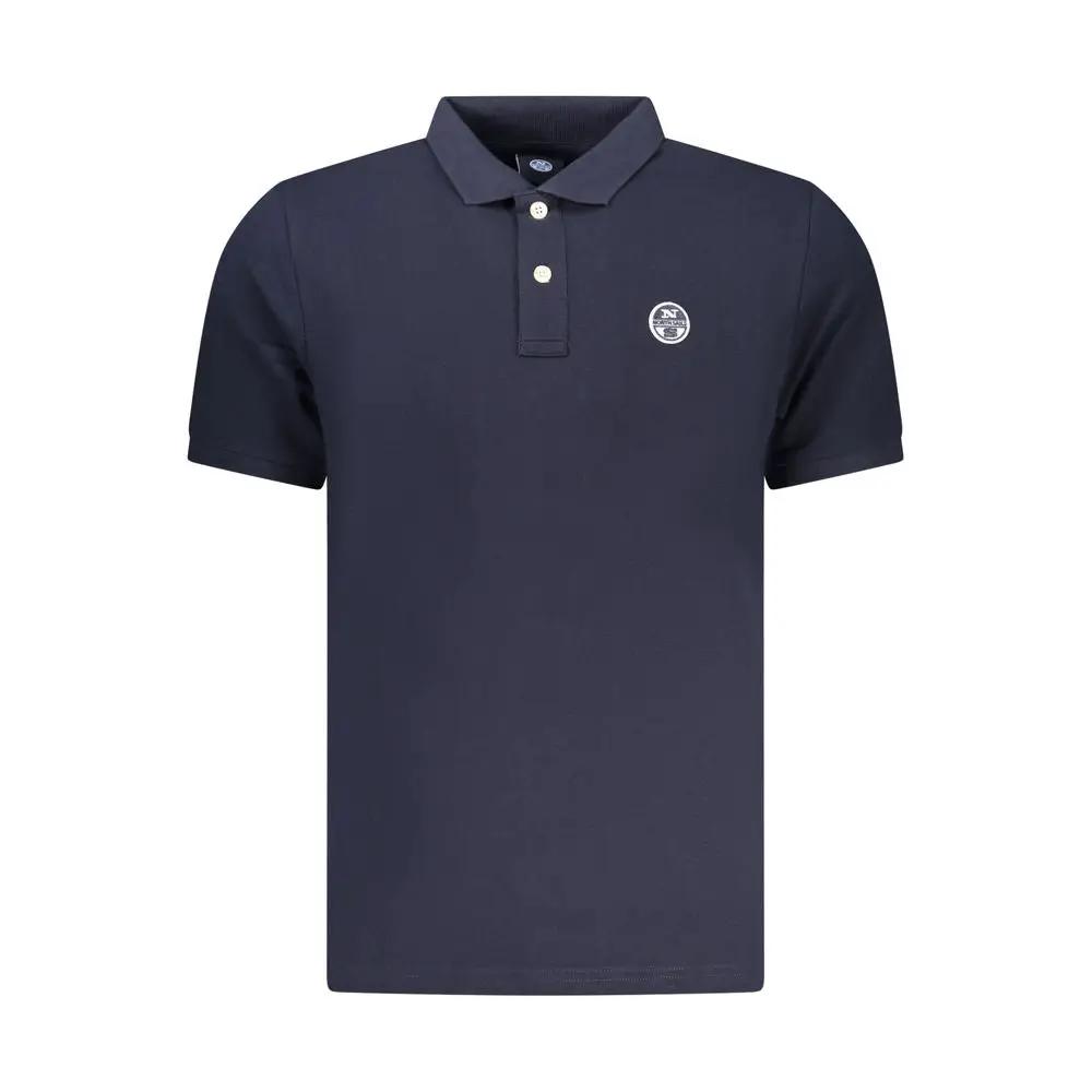 North Sails Blue Cotton Men Polo Shirt by North Sails