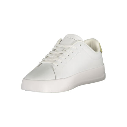 Tommy Hilfiger Bianco Polyurethane Men Sneaker