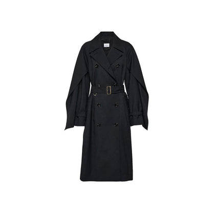 Burberry Black Polyester Coat by Burberry