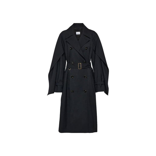 Burberry Black Polyester Coat