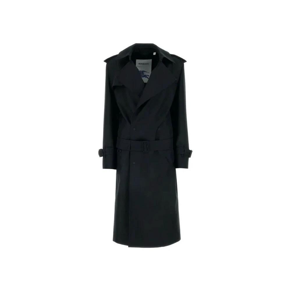 Burberry Black Polyester Coat by Burberry