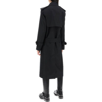 Burberry Black Polyester Coat by Burberry