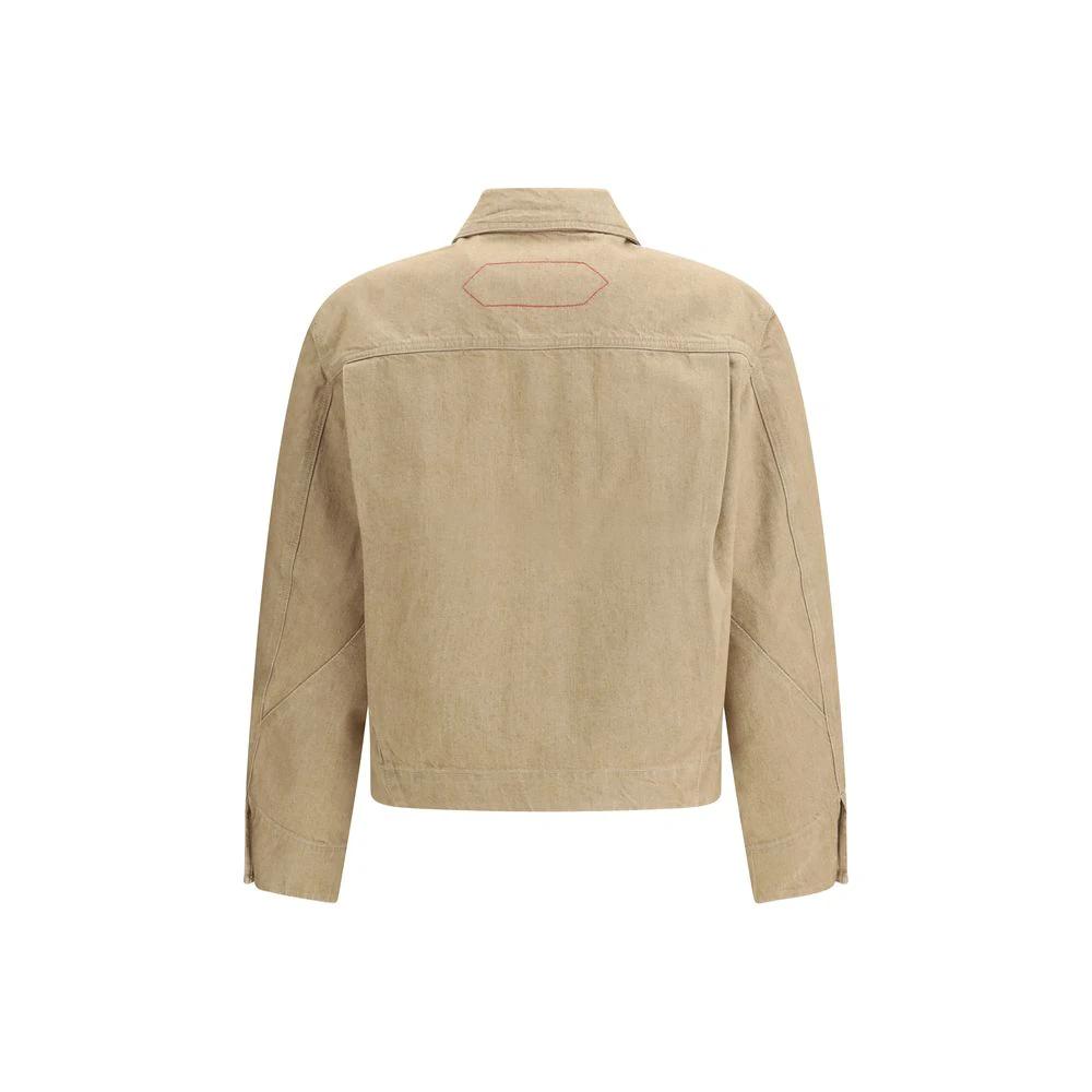 Jacquemus Beige Cotton Denim Jacket by Jacquemus