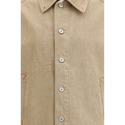 Jacquemus Beige Cotton Denim Jacket by Jacquemus