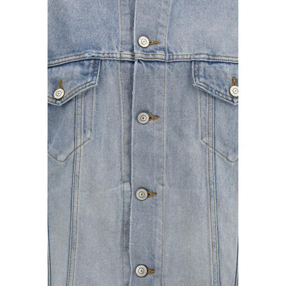 Balenciaga Blue Cotton Denim Jacket by Balenciaga