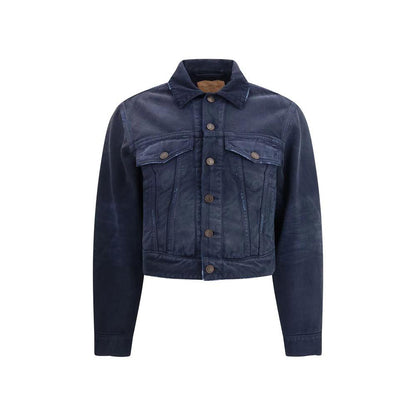 Balenciaga Blue Cotton Denim Jacket by Balenciaga