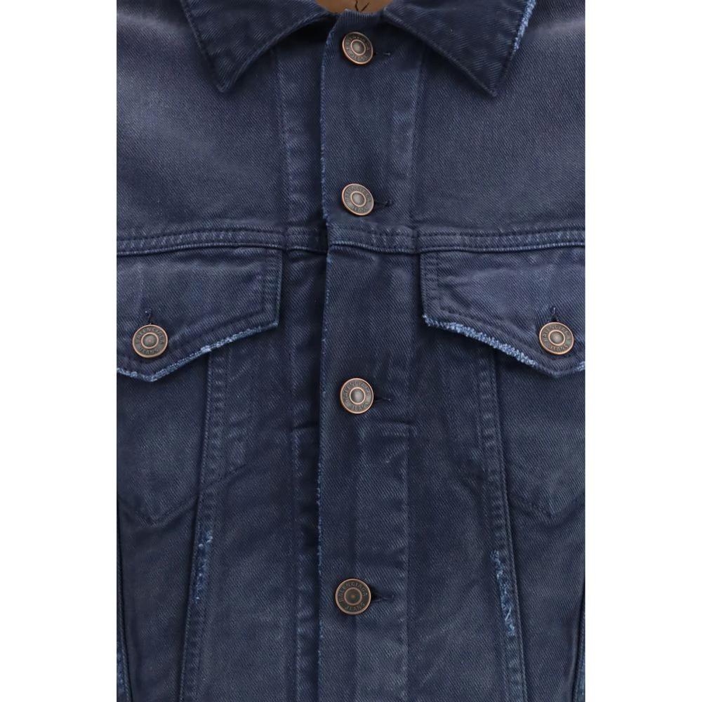 Balenciaga Blue Cotton Denim Jacket by Balenciaga