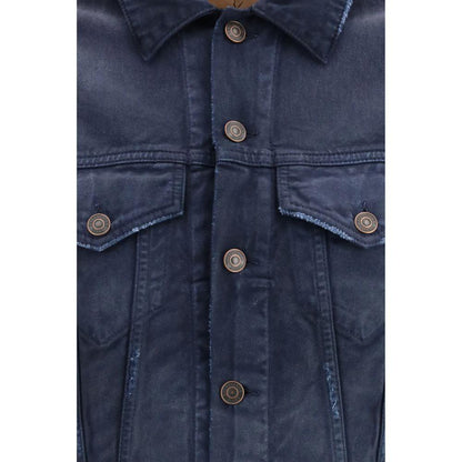 Balenciaga Blue Cotton Denim Jacket by Balenciaga