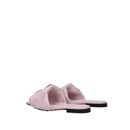 Bottega Veneta Multicolor Calfskin Flat Sandals by Bottega Veneta
