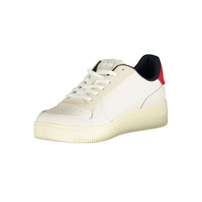 Tommy Hilfiger Bianco Polyurethane Men Sneaker