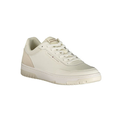 Tommy Hilfiger White Polyurethane Men's Sneaker