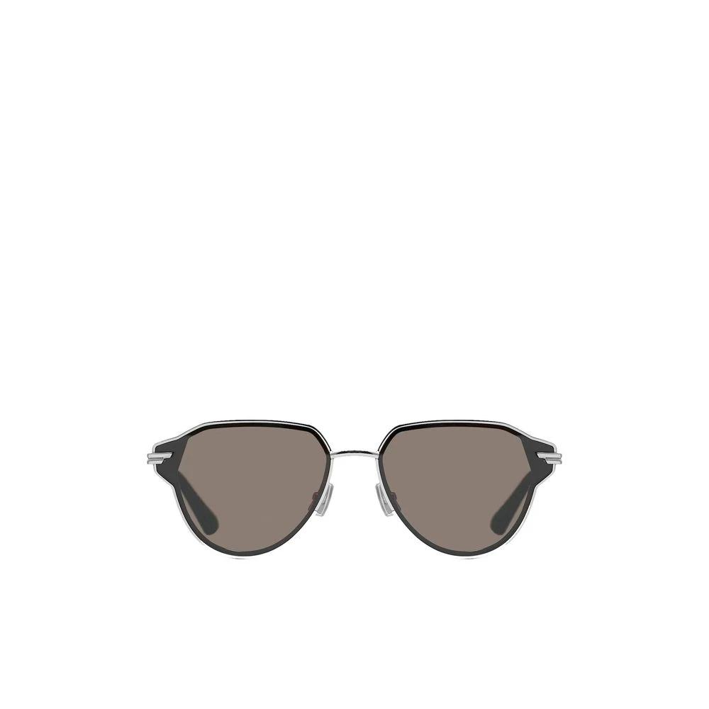 Bottega Veneta Silver Metal Sunglasses by Bottega Veneta