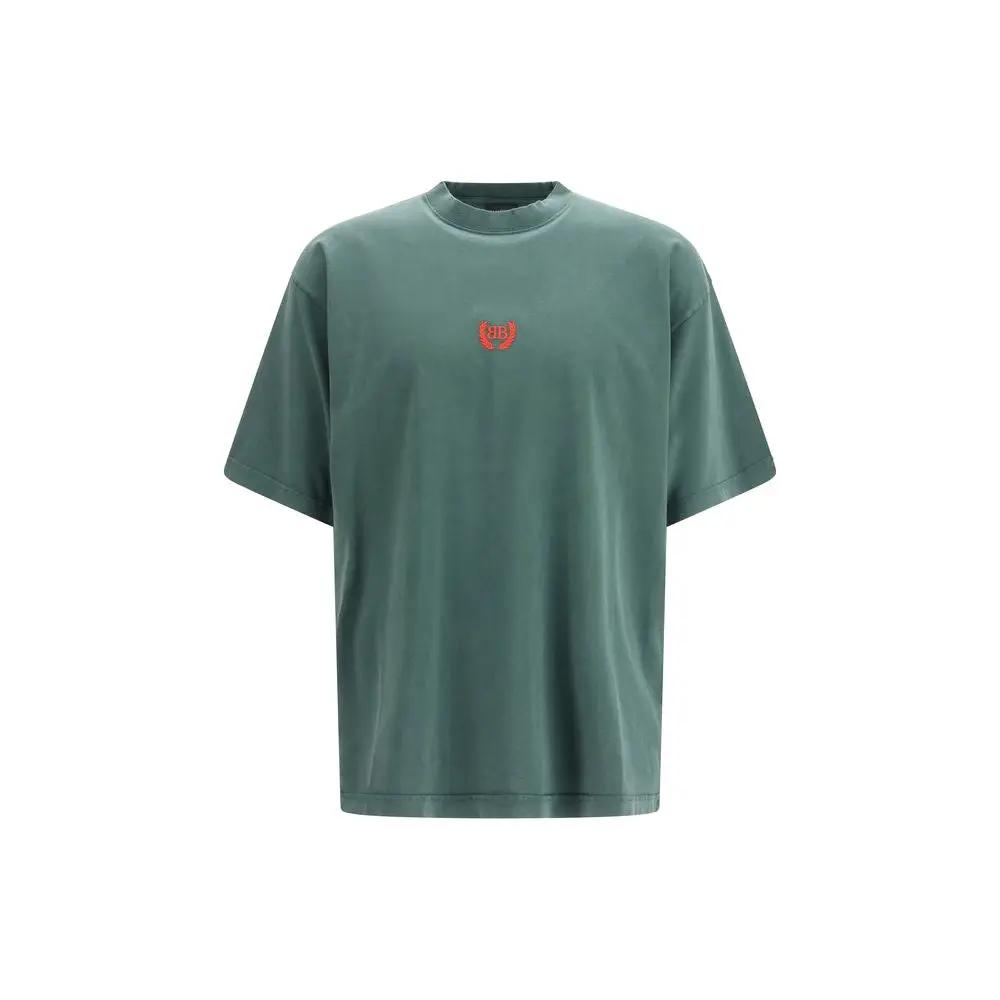 Balenciaga Bicolor Cotton T-Shirt by Balenciaga