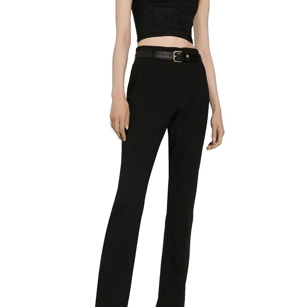 Dolce & Gabbana Black Calfskin Regular Belt by Dolce & Gabbana