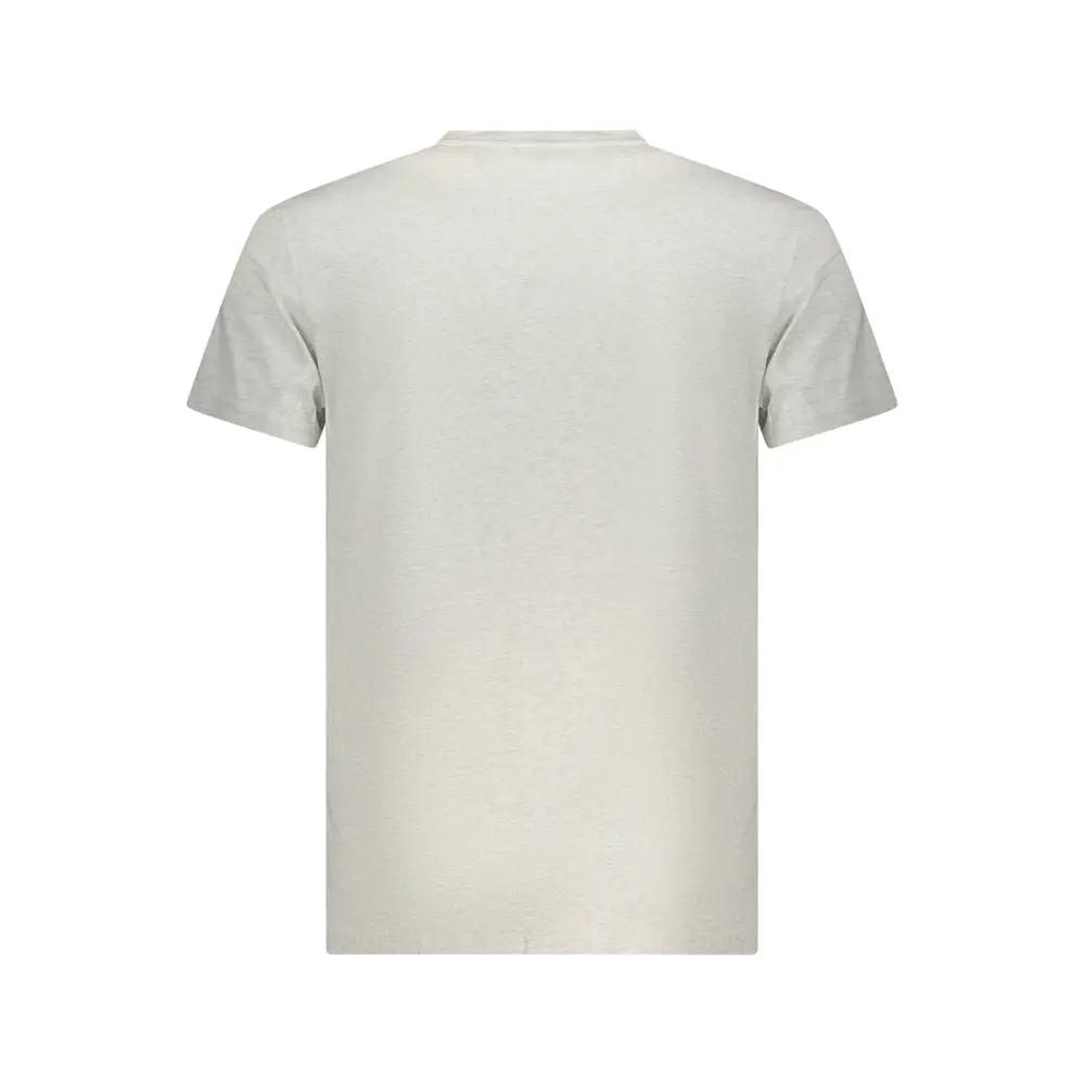 Tommy Hilfiger Gray Cotton Men's T-Shirt by Tommy Hilfiger