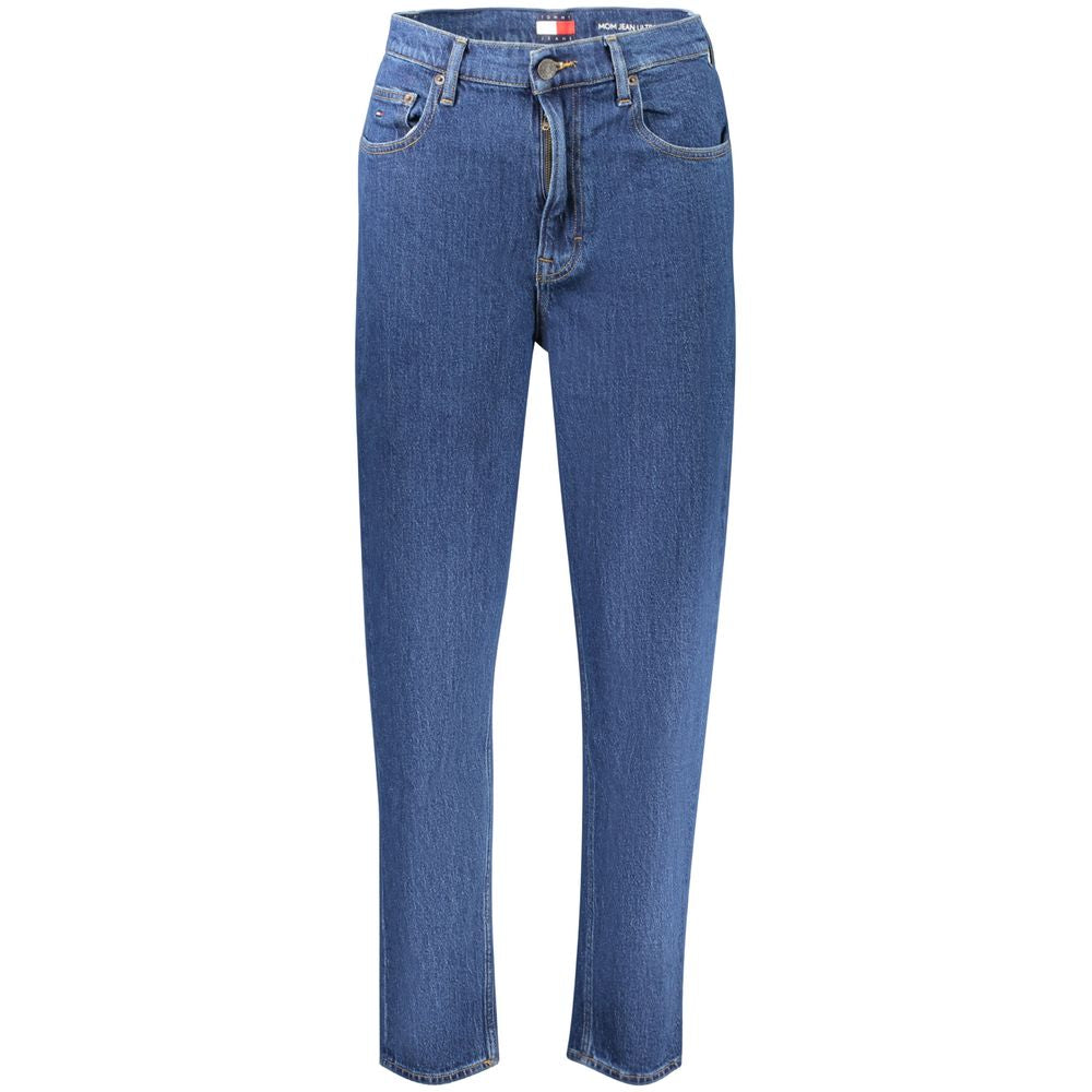 Mom jean Tommy Hilfiger femme taille ultra-haute en coton bleu – TO-42724