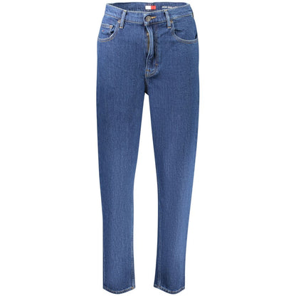 Mom jean Tommy Hilfiger femme taille ultra-haute en coton bleu – TO-42724