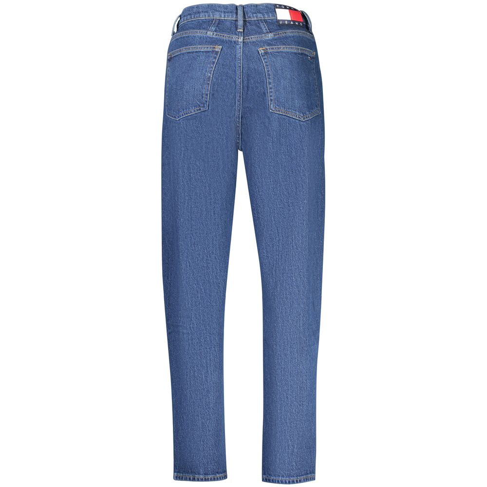 Mom jean Tommy Hilfiger femme taille ultra-haute en coton bleu – TO-42724