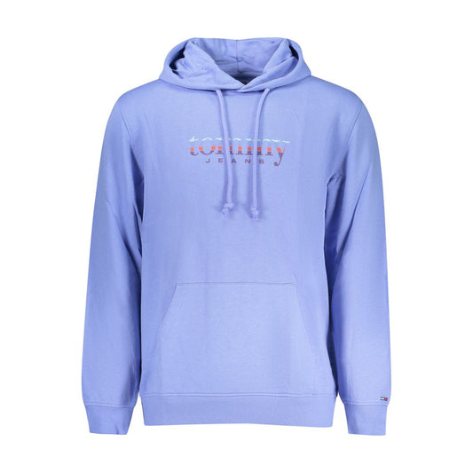 Sweat à capuche Tommy Hilfiger homme en coton bleu clair – TO-42739
