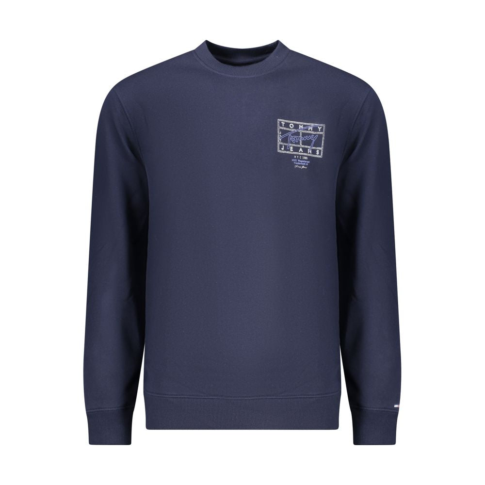 Sweat-shirt Tommy Hilfiger homme col rond en coton bleu – TO-42741