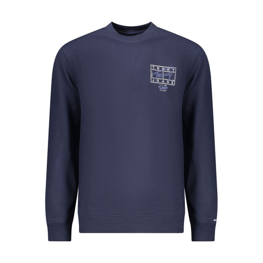 Sweat-shirt Tommy Hilfiger homme col rond en coton bleu – TO-42741