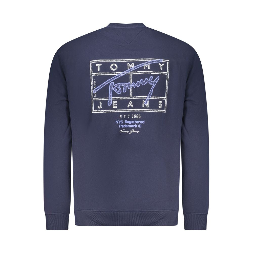 Sweat-shirt Tommy Hilfiger homme col rond en coton bleu – TO-42741