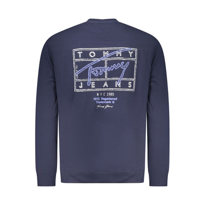 Sweat-shirt Tommy Hilfiger homme col rond en coton bleu – TO-42741