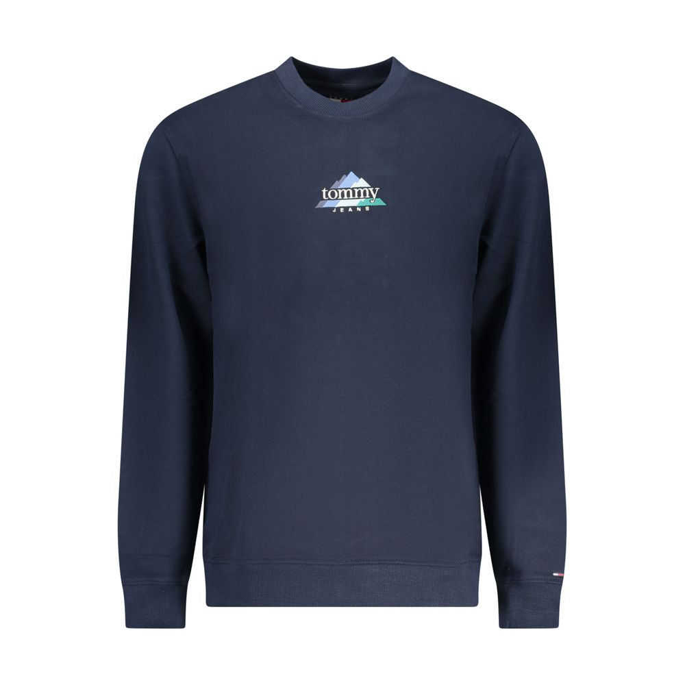 Sweat-shirt Tommy Hilfiger homme col rond en coton bleu – TO-42746